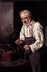 Charles Spencelayh Making The Tea painting